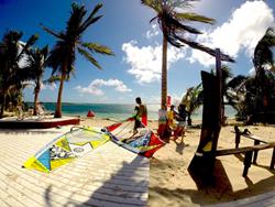 St Martin - Caribbean. Galion Beach windsurf centre.
